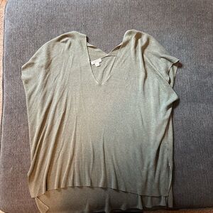 Lucky Brand Olive V-Neck Blouse